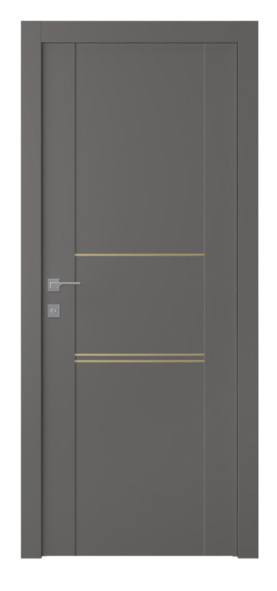 Belldinni Avon 01 3H Gold Gray Matte Modern Interior Door