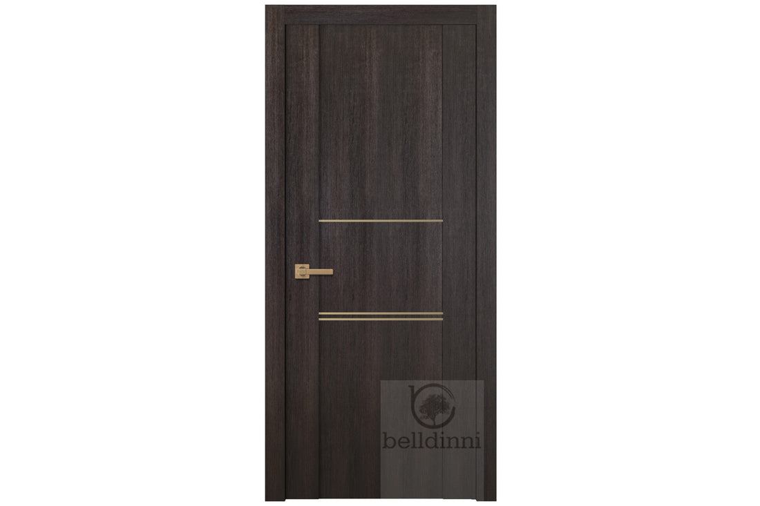 Belldinni Avon 01 3H Gold Veralinga Oak Laminated Modern Interior Door - Single Door