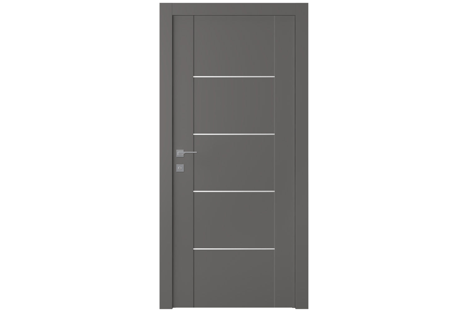 Belldinni Avon 01 4H Gray Matte Modern Interior Door - Single Door