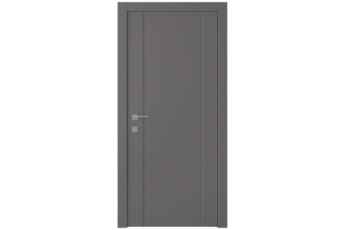 Belldinni Avon 01 Gray Matte Modern Interior Door - Single Door