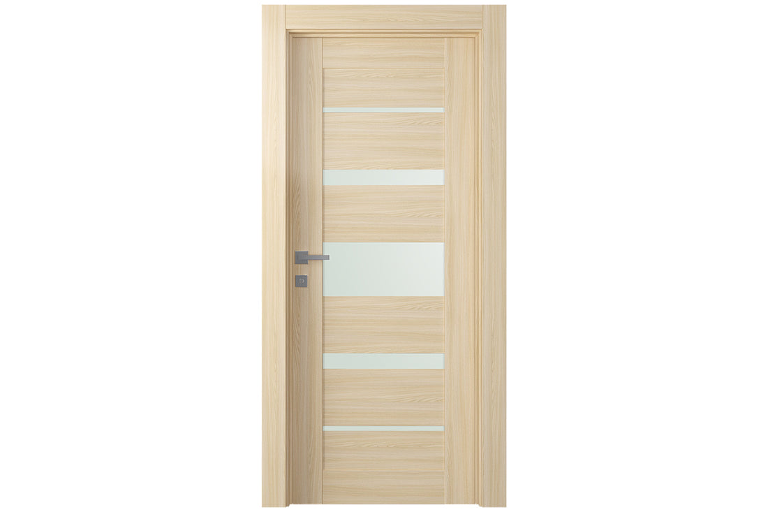 Belldinni Avon 07 03 Vetro Loire Ash Modern Interior Door - Single Door