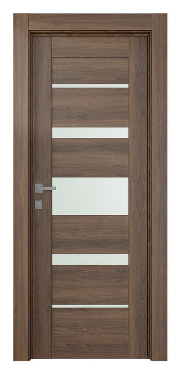 Belldinni Avon 07 03 Vetro Pecan Nutwood Modern Interior Door