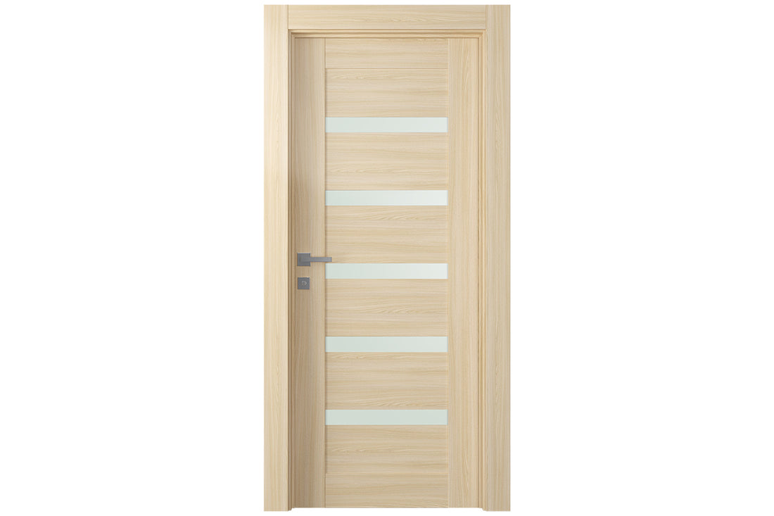 Belldinni Avon 07 04 Vetro Loire Ash Modern Interior Door - Single Door