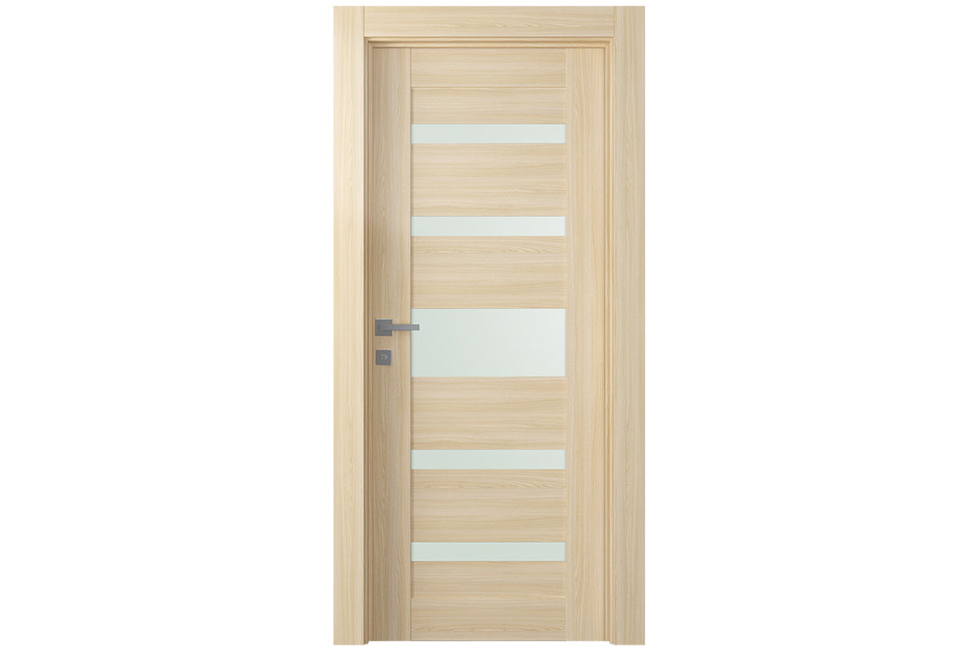 Belldinni Avon 07 05 Vetro Loire Ash Modern Interior Door - Single Door