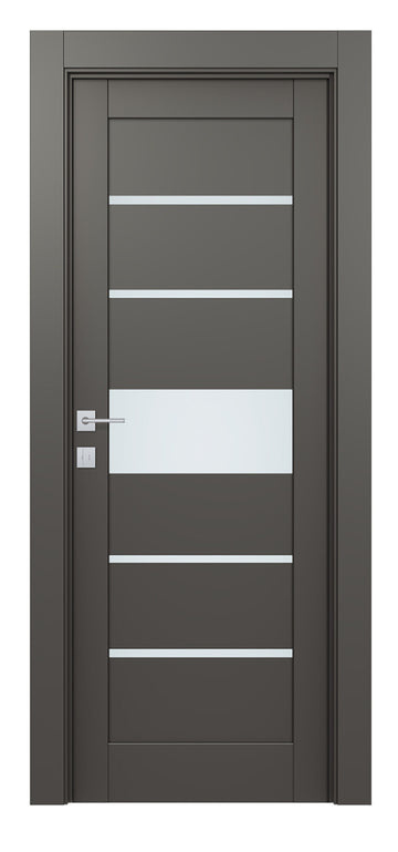 Belldinni Avon 07 06 Vetro Gray Matte Modern Interior Door