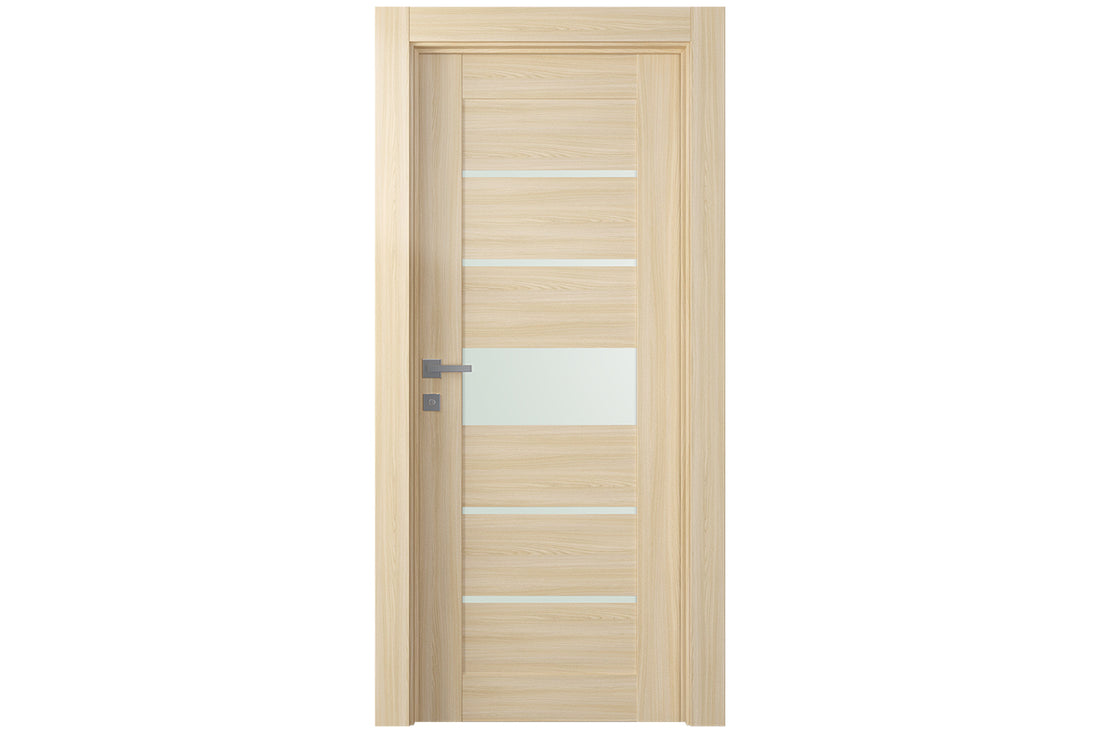 Belldinni Avon 07 06 Vetro Loire Ash Modern Interior Door - Single Door