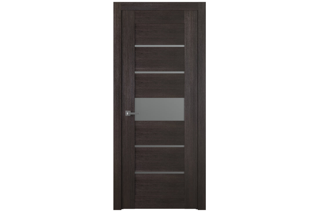 Belldinni Avon 07 06 Vetro Veralinga Oak Laminated Modern Interior Door