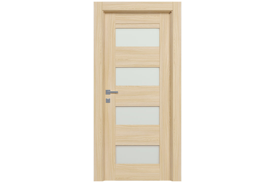 Belldinni Avon 07 08 Vetro Loire Ash Modern Interior Door - Single Door