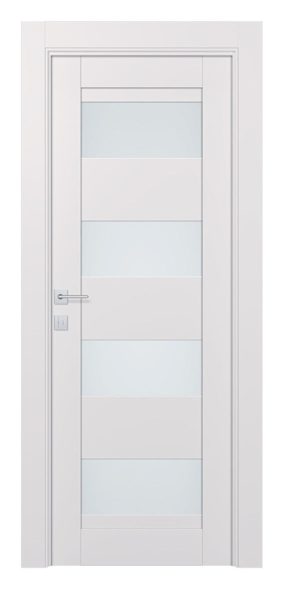 Belldinni Avon 07 08 Vetro Snow White Modern Interior Door