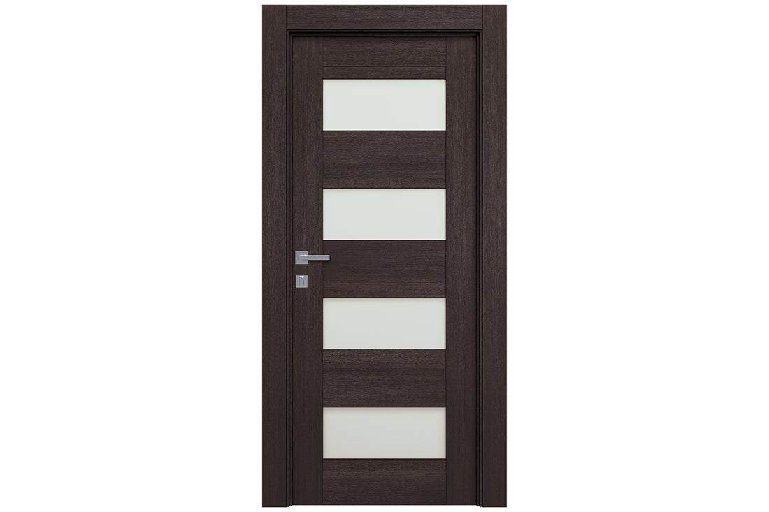 Belldinni Avon 07 08 Vetro Veralinga Oak  Modern Interior Door - Single Door