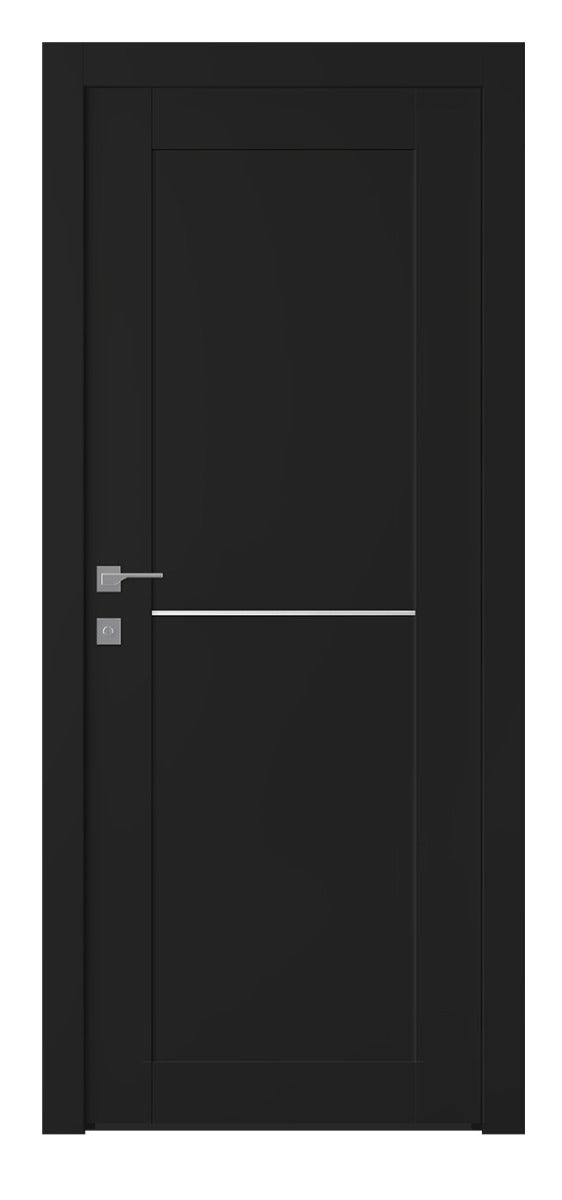Belldinni Avon 07 1H Black Matte Modern Interior Door