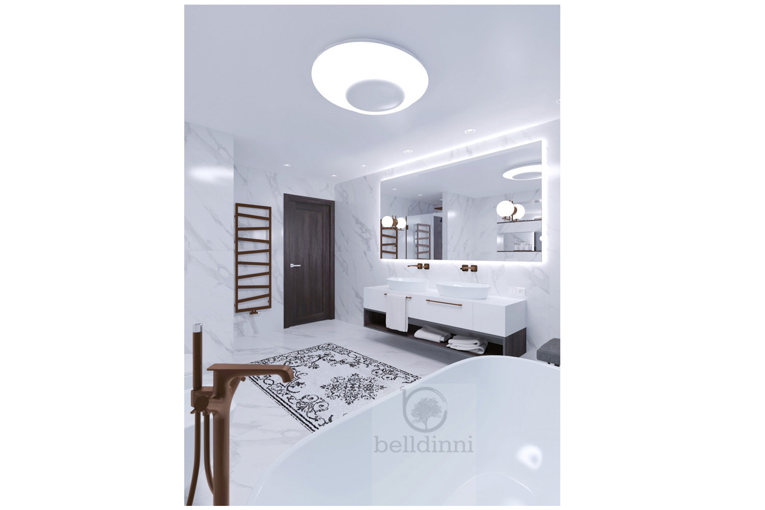 Belldinni Avon 07 1H Veralinga Oak Laminated Modern Interior Door