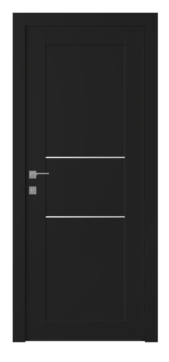Belldinni Avon 07 2H Black Matte Modern Interior Door