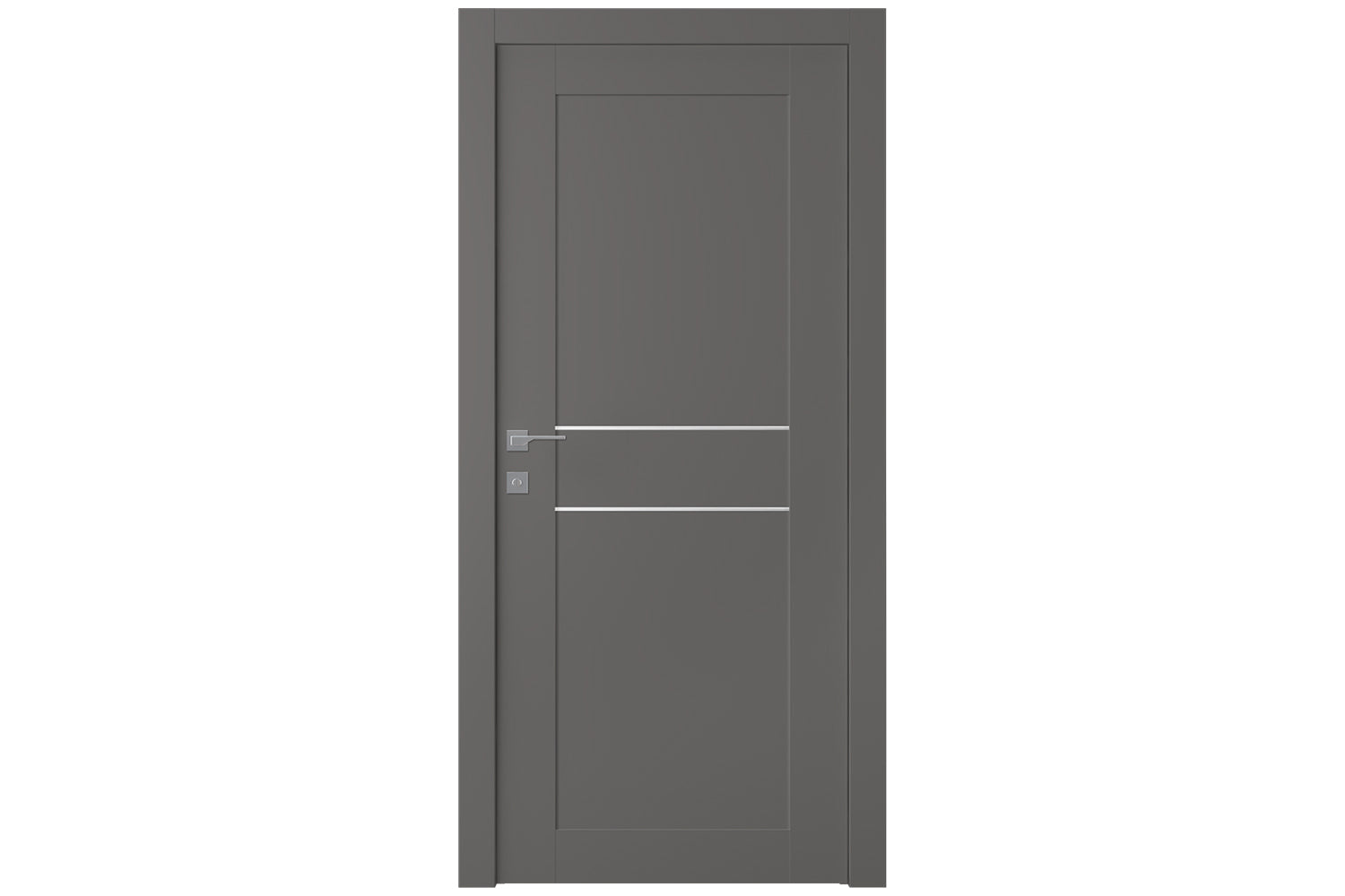 Belldinni Avon 07 2HN Gray Matte Modern Interior Door - Single Door