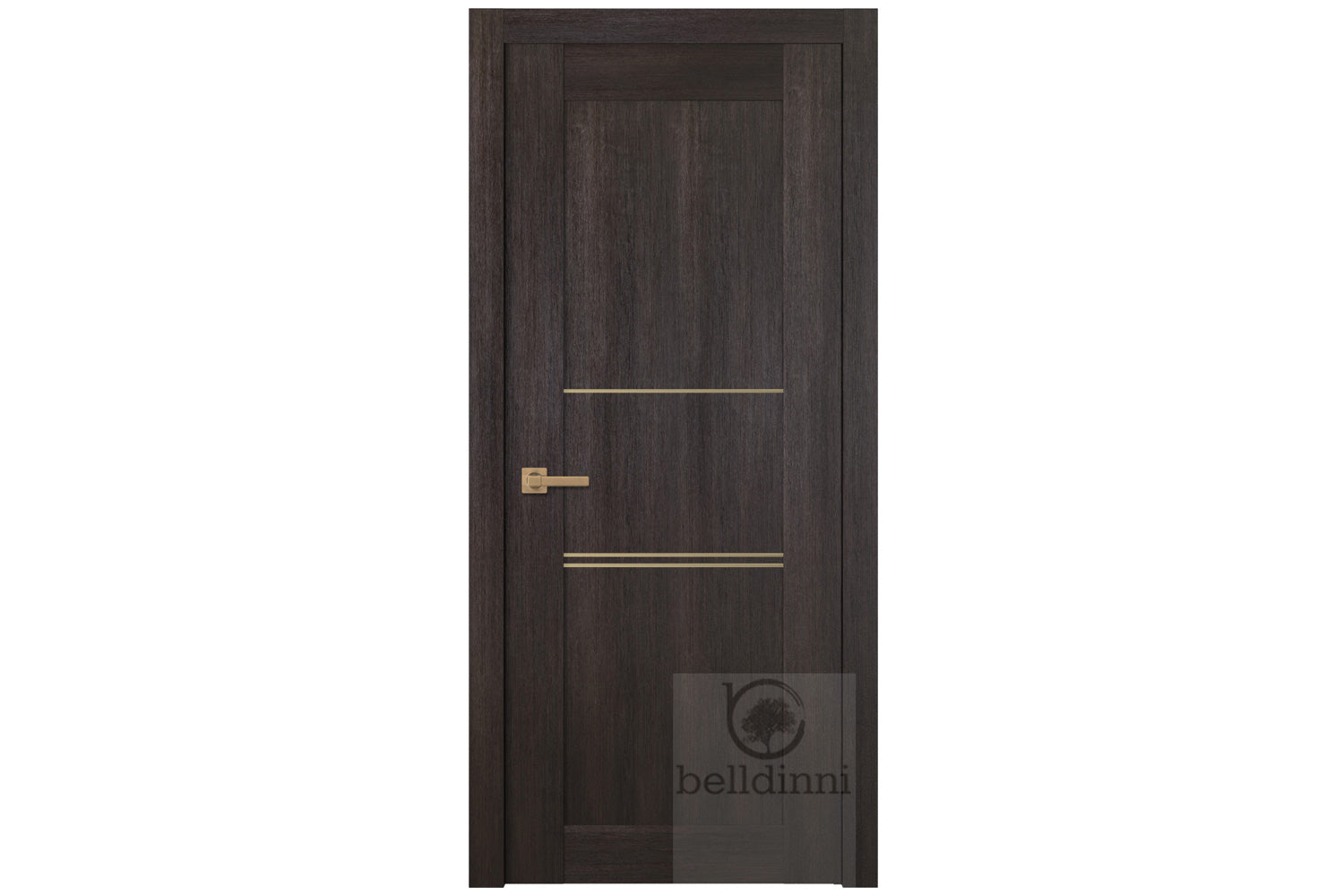 Belldinni Avon 07 3H Gold Veralinga Oak Laminated Modern Interior Door - Single Door