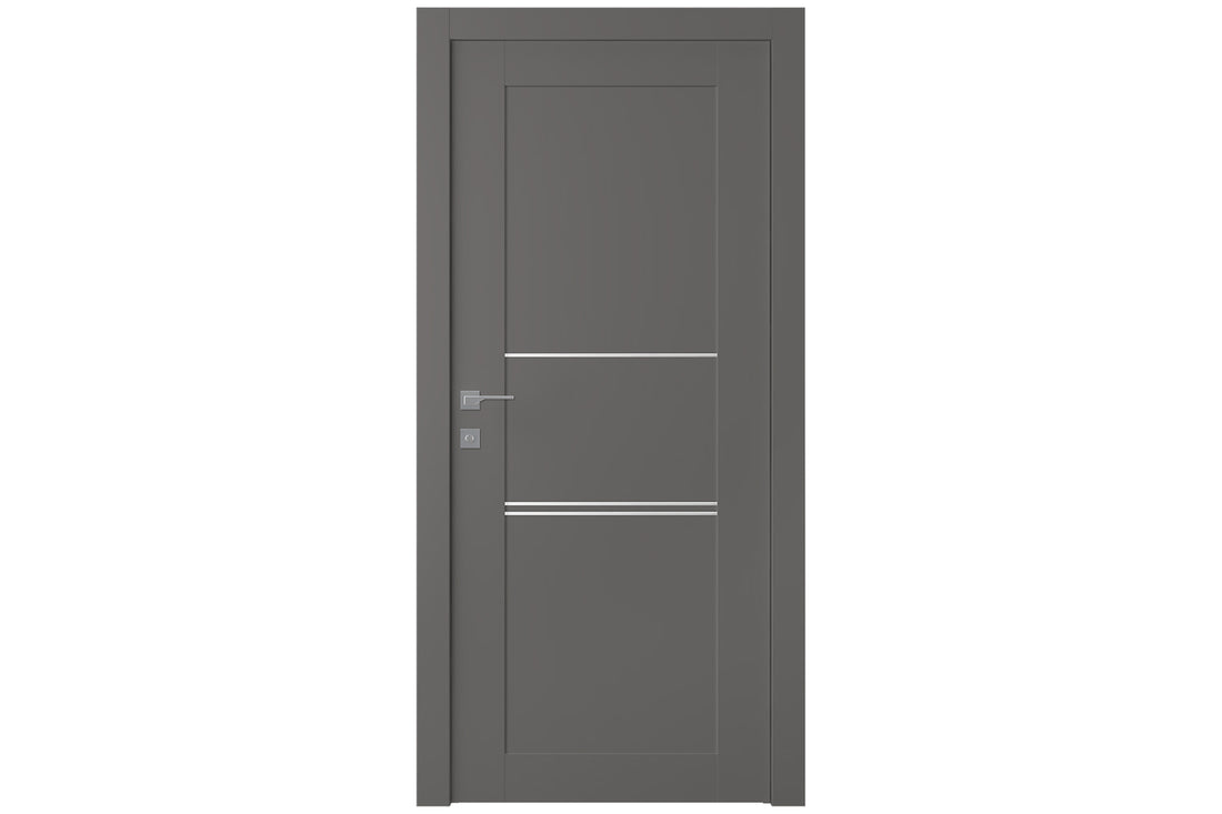 Belldinni Avon 07 3H Gray Matte Modern Interior Door - Single Door
