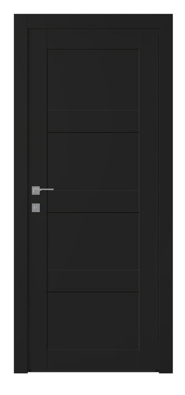 Belldinni Avon 07 3R Black Matte Modern Interior Door