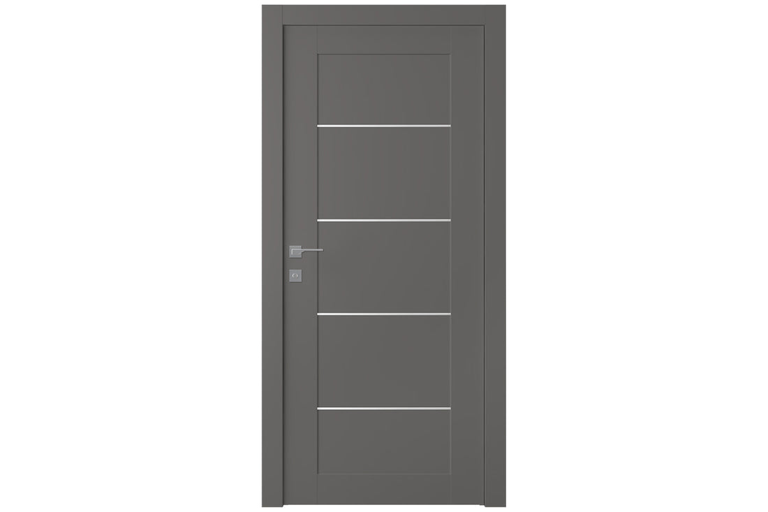 Belldinni Avon 07 4H Gray Matte Modern Interior Door - Single Door