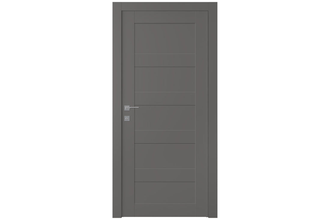 Belldinni Avon 07 4R Gray Matte Modern Interior Door - Single Door