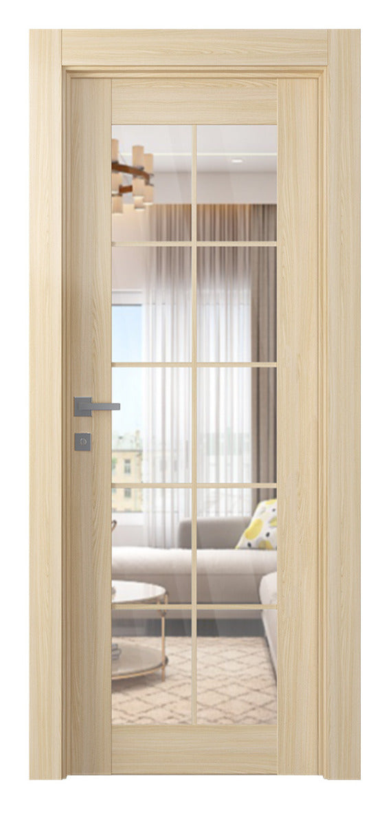 Belldinni Avon 10 Lite Clear Vetro Loire Ash Modern Interior Door