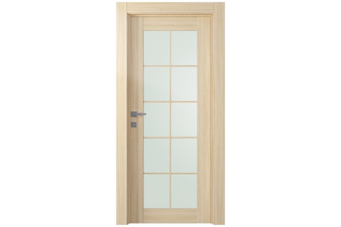 Belldinni Avon 10 Lite Vetro Loire Ash Modern Interior Door - Single Door