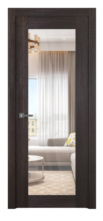Belldinni Avon 207 Clear Vetro Veralinga Oak Modern Interior Door