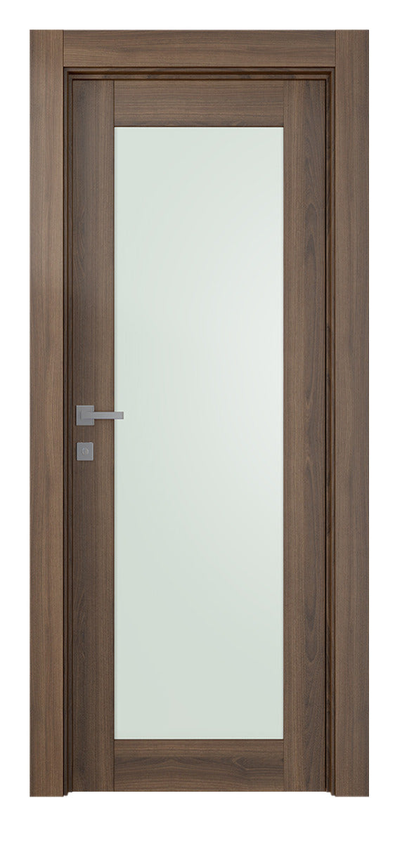 Belldinni Avon 207 Vetro Pecan Nutwood Modern Interior Door