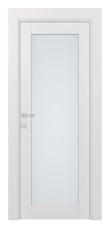 Belldinni Avon 207 Vetro Snow White Laminated Modern Interior Door
