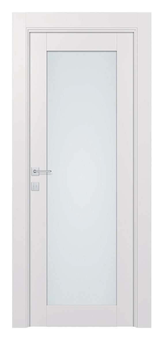 Belldinni Avon 207 Vetro Snow White Laminated Modern Interior Door