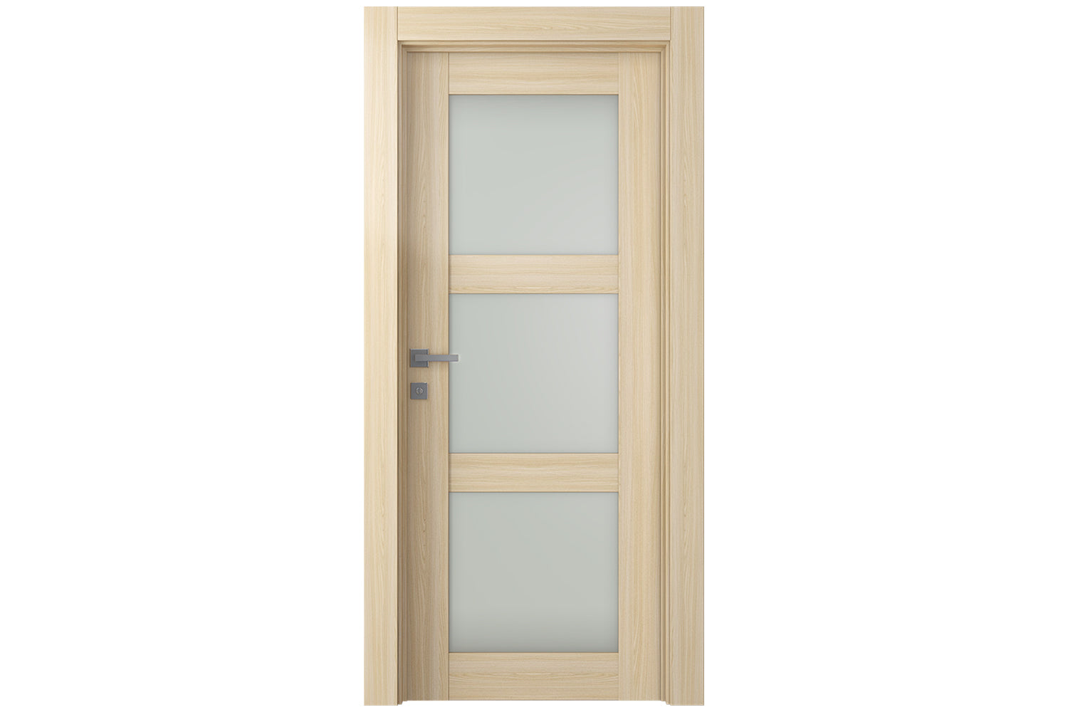 Belldinni Avon 3 Lite Vetro Loire Ash Modern Interior Door - Single Door