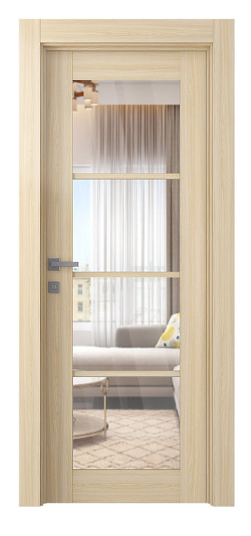 Belldinni Avon 4 Lite Clear Vetro Loire Ash Modern Interior Door
