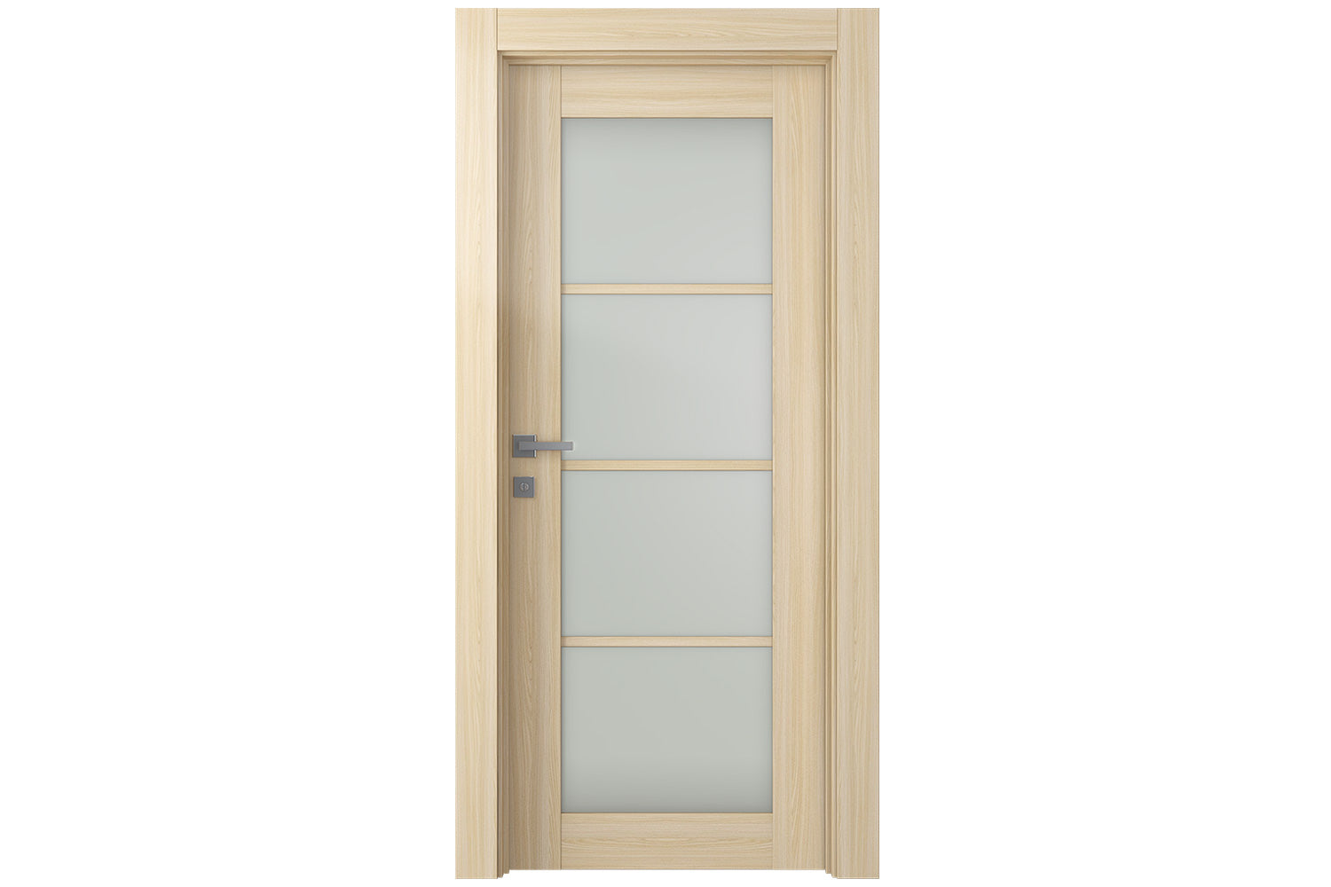 Belldinni Avon 4 Lite Vetro Loire Ash Modern Interior Door - Single Door