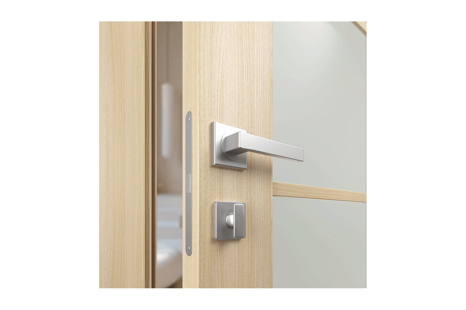 Belldinni Avon 4 Lite Vetro Loire Ash Modern Interior Door