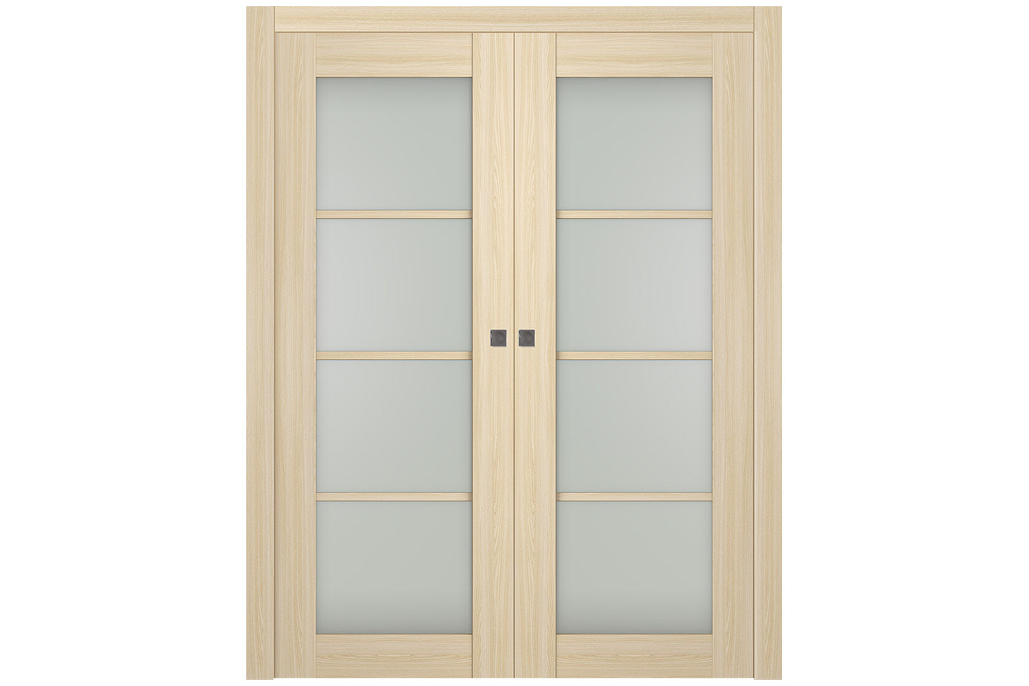 Belldinni Avon 4 Lite Vetro Loire Ash Modern Interior Door - Double Pocket