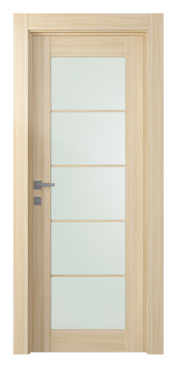 Belldinni Avon 5 Lite Vetro Loire Ash Modern Interior Door