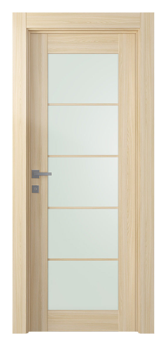 Belldinni Avon 5 Lite Vetro Loire Ash Modern Interior Door