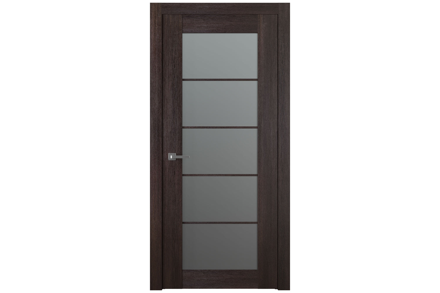 Belldinni Avon 5 Lite Vetro Veralinga Oak Modern Interior Door - Single Door