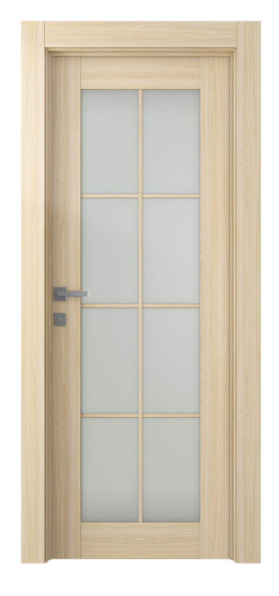 Belldinni Avon 8 Lite Vetro Loire Ash Modern Interior Door