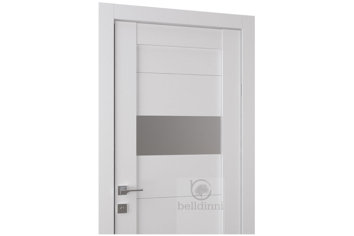 Belldinni Berta Vetro Bianco Noble Laminated Modern Interior Door