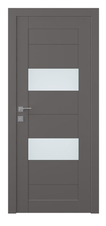 Belldinni Berta Vetro Gray Matte Laminated Modern Interior Door