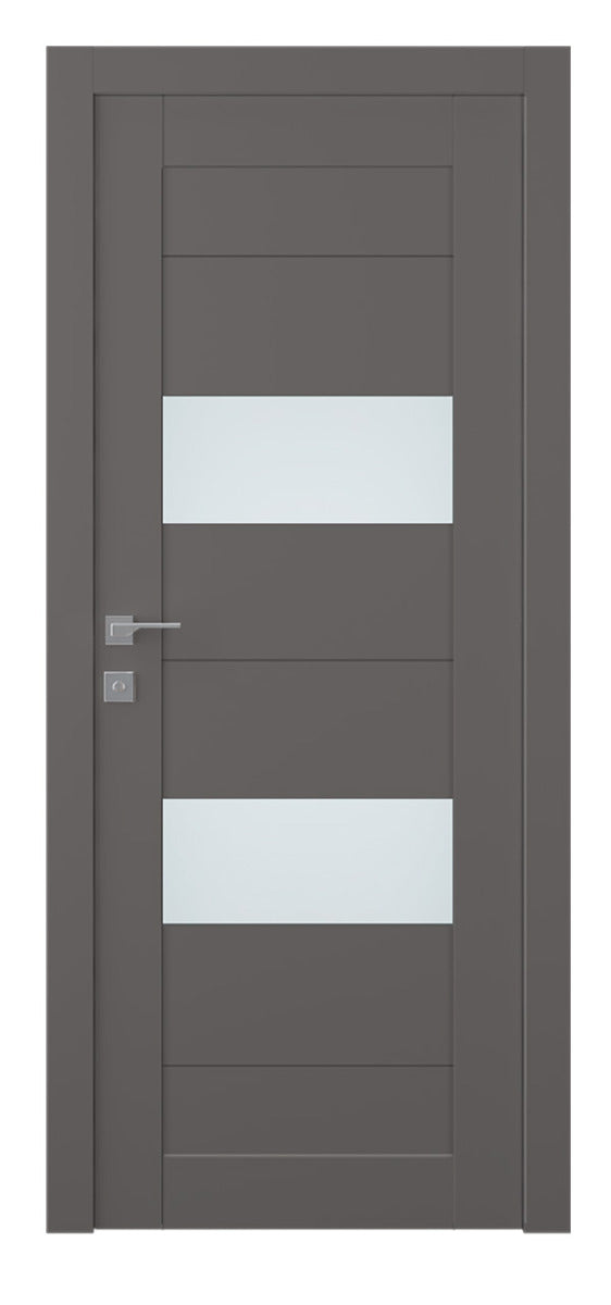 Belldinni Berta Vetro Gray Matte Laminated Modern Interior Door
