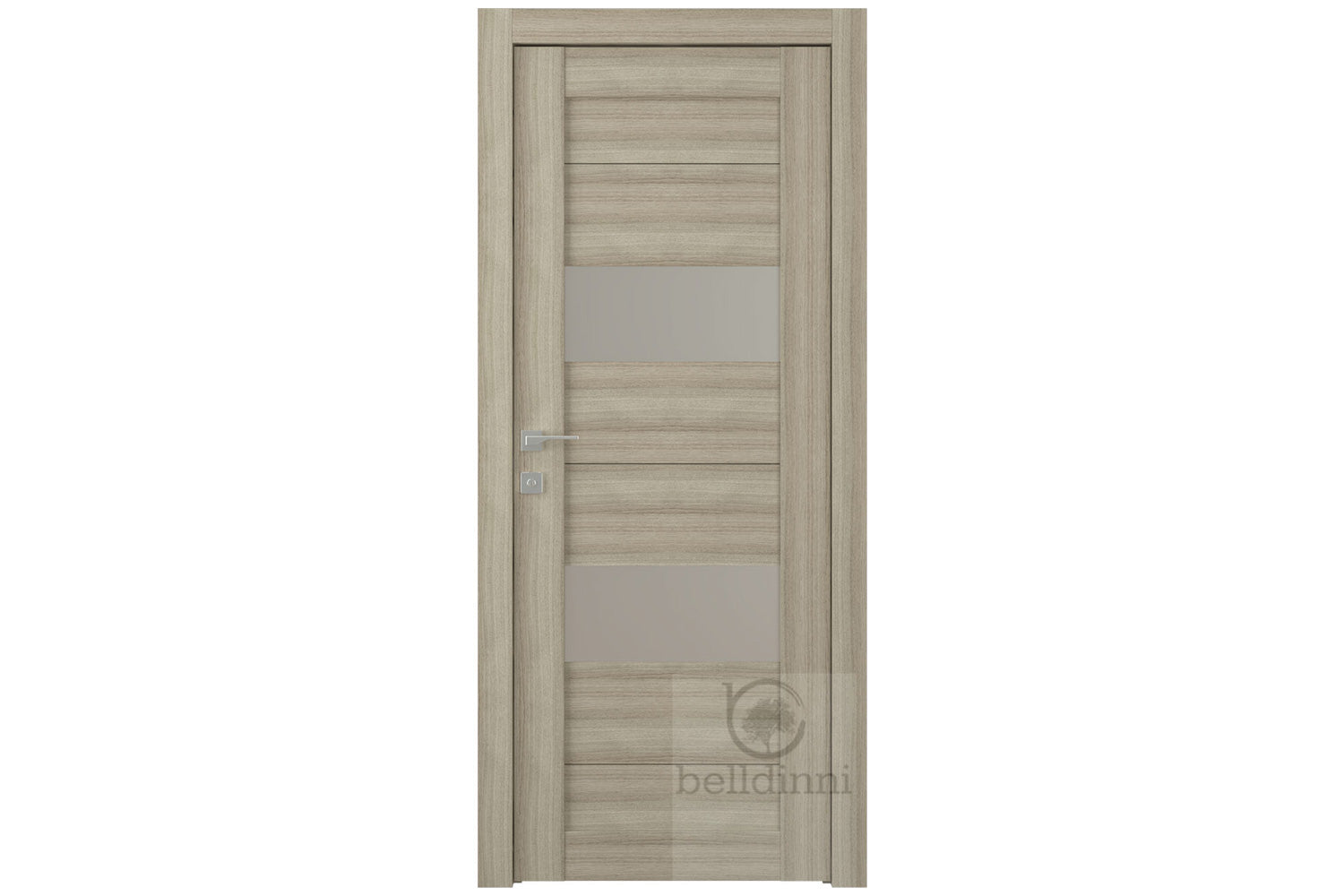 Belldinni Berta Vetro Shambor Laminated Modern Interior Door - Single Door