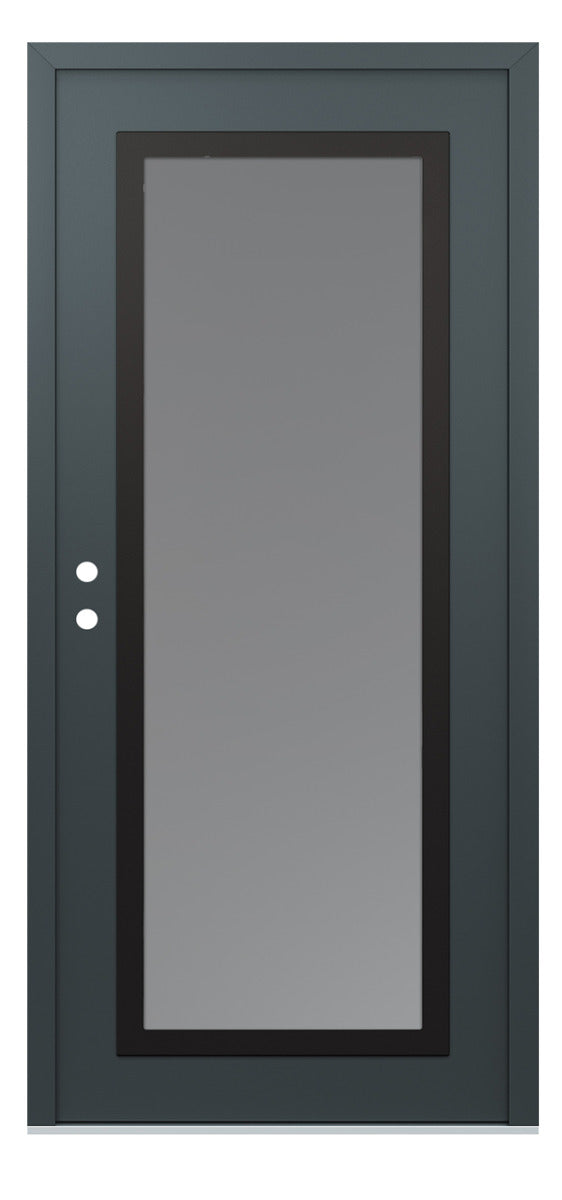 Belldinni Diamond C1 Anthracite Modern Exterior Door with Black SS