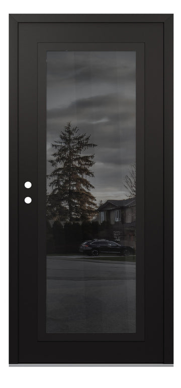Belldinni Diamond C1 Black Modern Exterior Door with Black SS