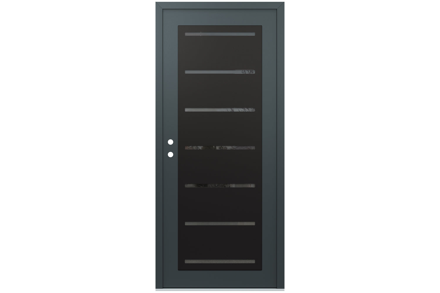 Belldinni Diamond C11 Anthracite Modern Exterior Door with Black SS