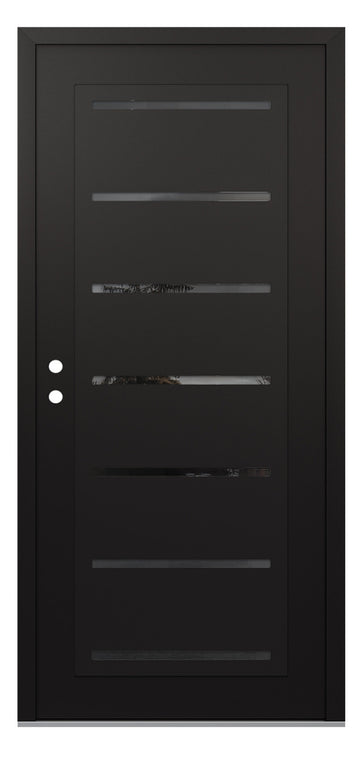 Belldinni Diamond C11 Black Modern Exterior Door with Black SS