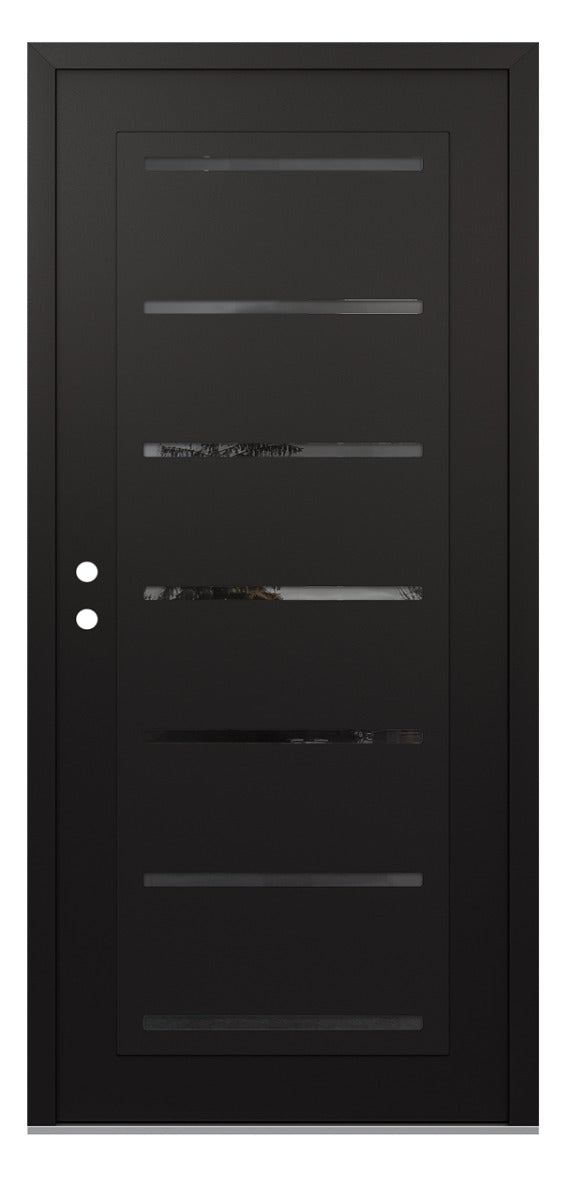 Belldinni Diamond C11 Black Modern Exterior Door with Black SS