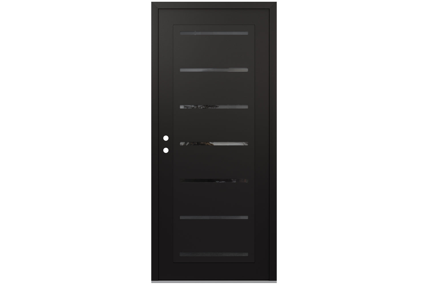 Belldinni Diamond C11 Black Modern Exterior Door with Black SS