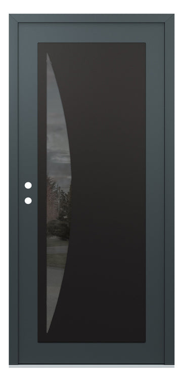Belldinni Diamond C13 Anthracite Modern Exterior Door with Black SS