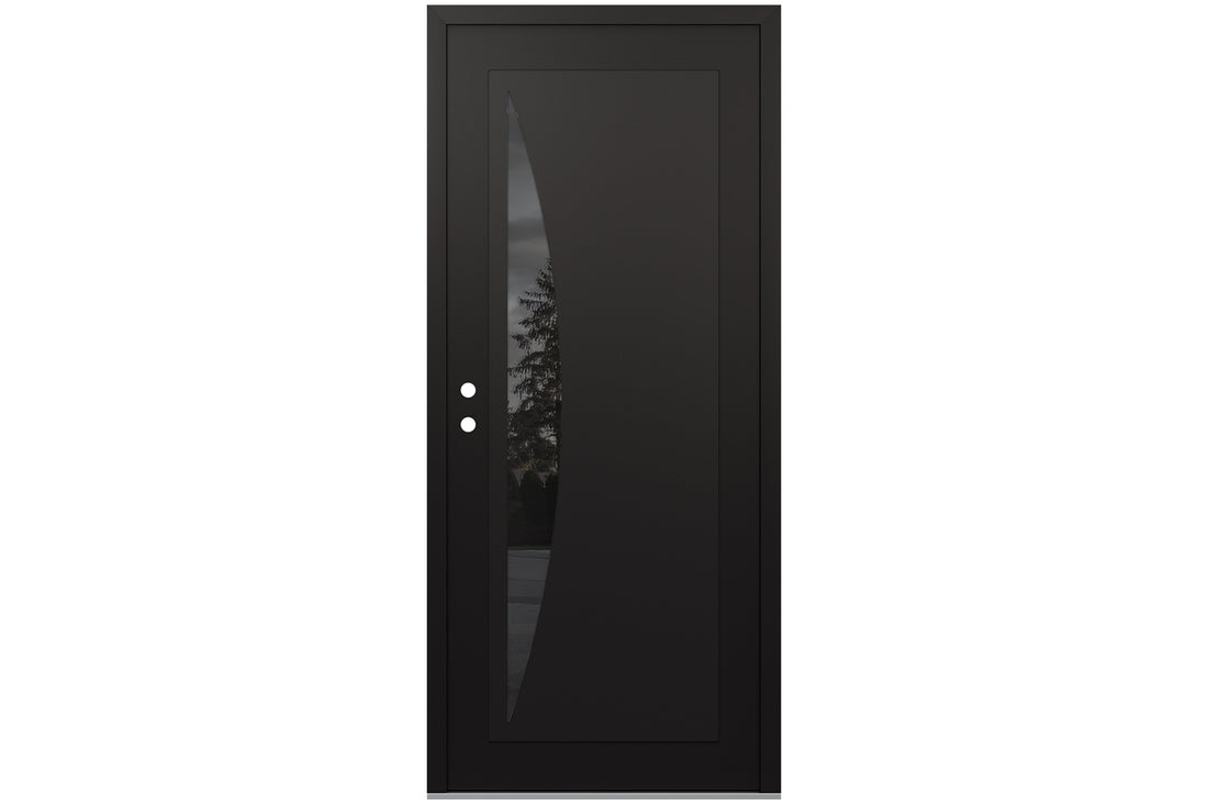 Belldinni Diamond C13 Black Modern Exterior Door with Black SS